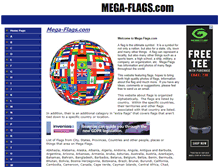 Tablet Screenshot of mega-flags.com